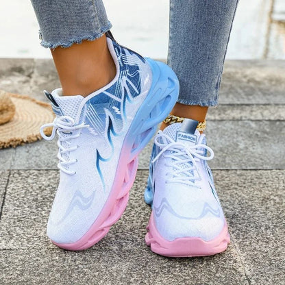 Womens Lightweight Breathable Slip On Fitness Sneakers 4