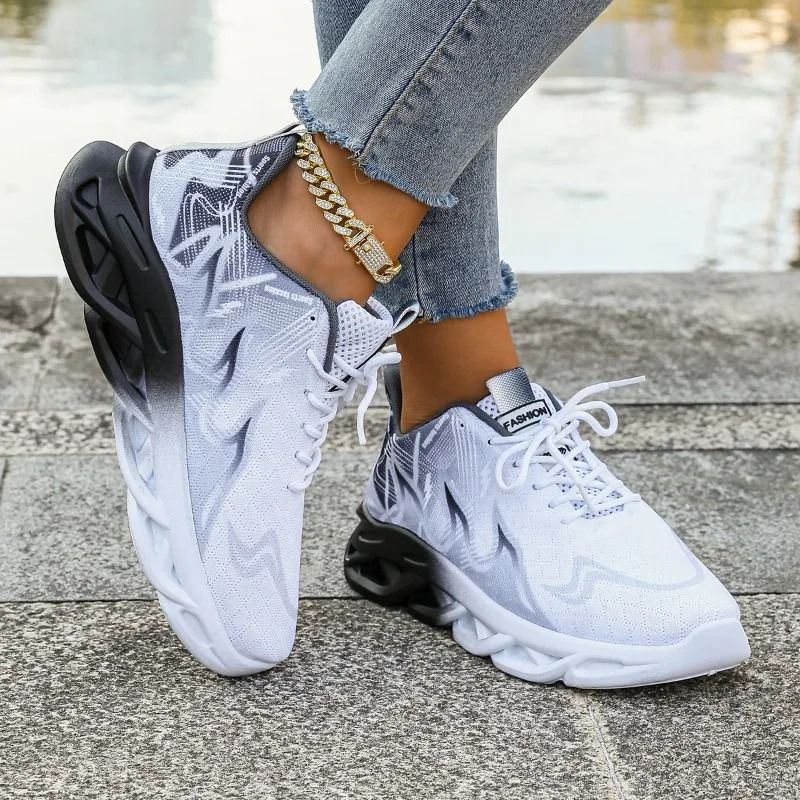 Womens Lightweight Breathable Slip On Fitness Sneakers 5