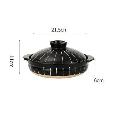Ceramic Casserole Pot With Lid For Soup And Stews 11