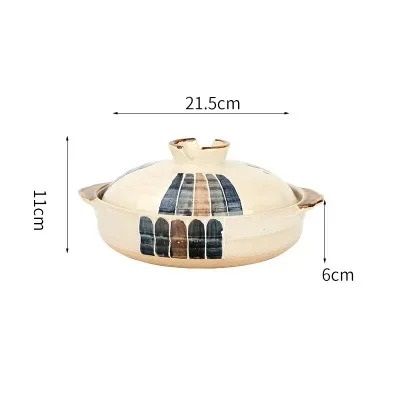 Ceramic Casserole Pot With Lid For Soup And Stews 13