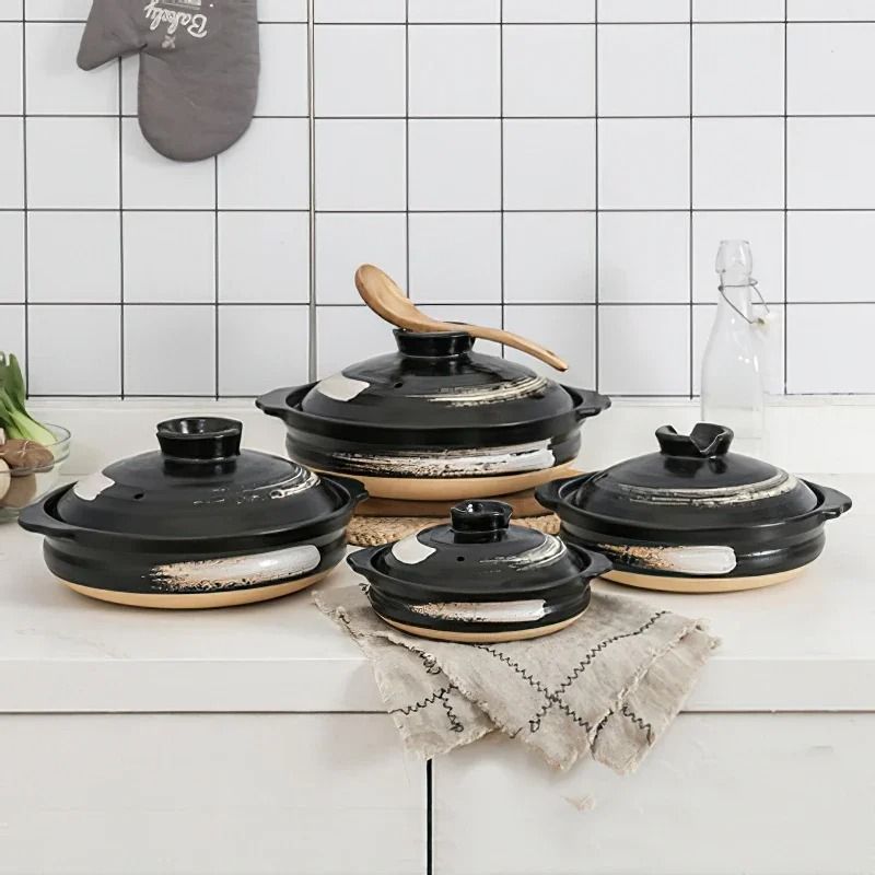 Ceramic Casserole Pot With Lid For Soup And Stews 1