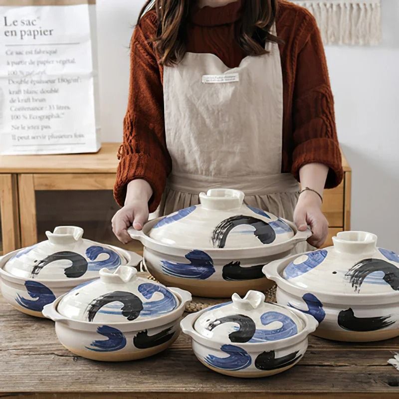 Ceramic Casserole Pot With Lid For Soup And Stews 2
