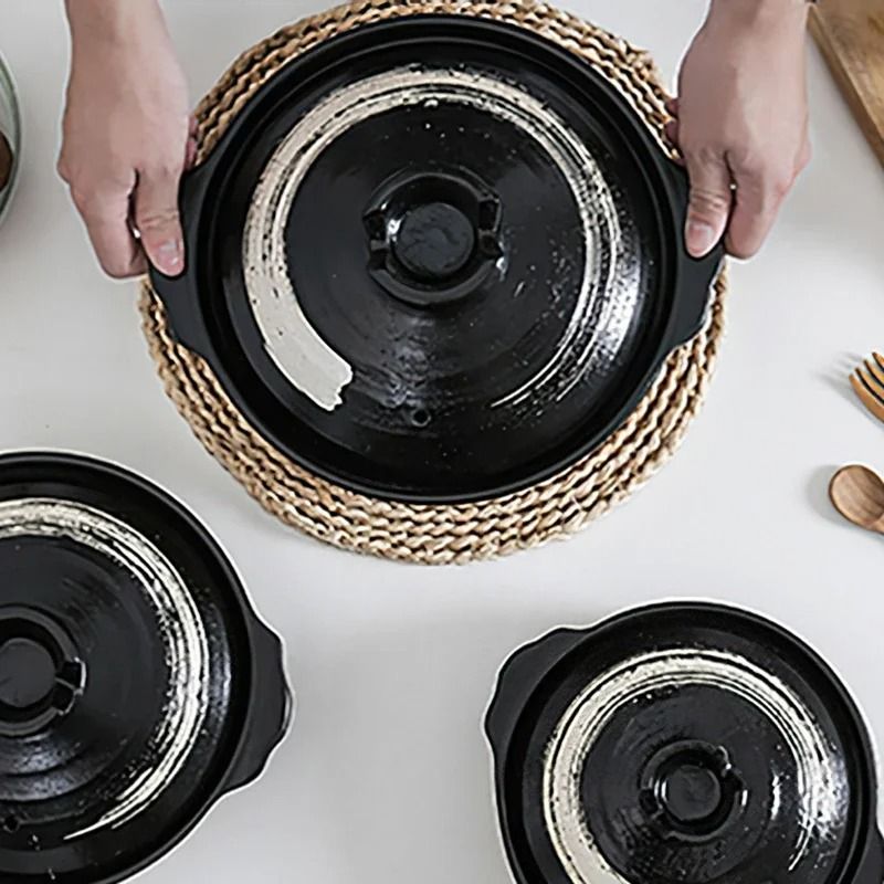 Ceramic Casserole Pot With Lid For Soup And Stews 4