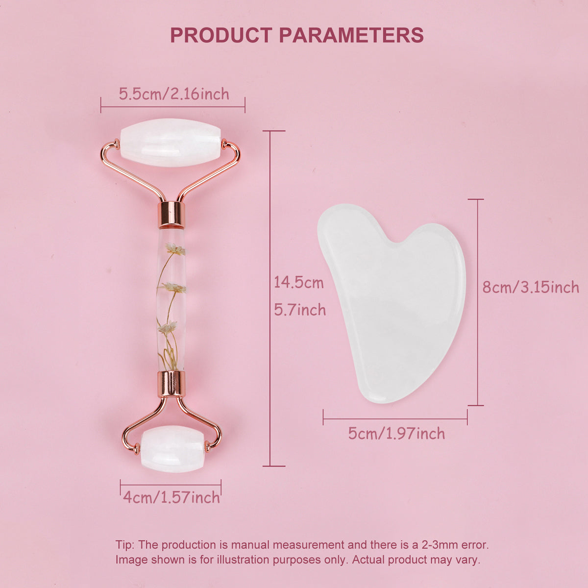 Natural Jade Gua Sha  Jade Roller Set Facial Massager For Skin Care Neck  Body Beauty Tools Slim Li 8