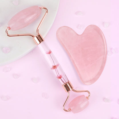 Natural Jade Gua Sha  Jade Roller Set Facial Massager For Skin Care Neck  Body Beauty Tools Slim Li 9