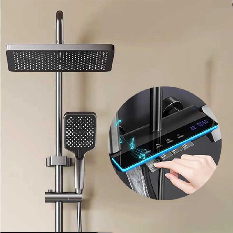 Grey Smart Digital Display Shower System With Four Functions 6