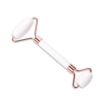Pink Natural Resin Jade Roller Gua Sha Scraper Set Face Lift Massager AntiWrinkle  Double Chin Remo 14