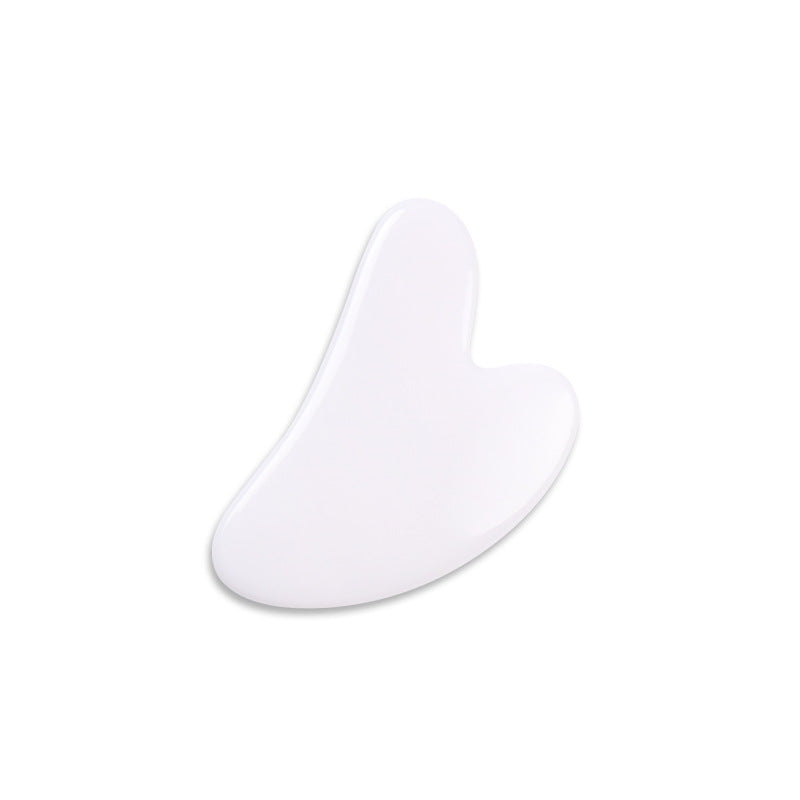 Pink Natural Resin Jade Roller Gua Sha Scraper Set Face Lift Massager AntiWrinkle  Double Chin Remo 16