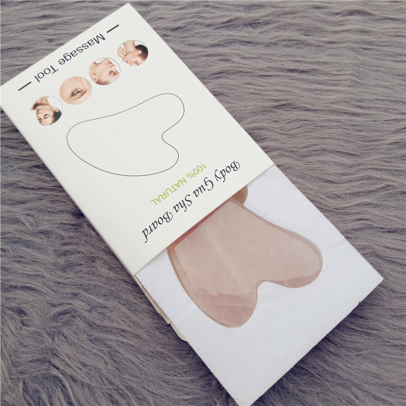 High-quality Quartz Jade Roller Massager For Face Body, Natural Anti-aging Stone Guasha Scraper Massage Tools