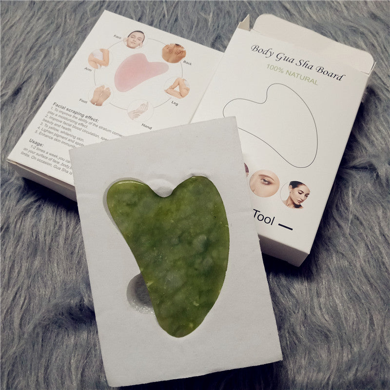 High-quality Quartz Jade Roller Massager For Face Body, Natural Anti-aging Stone Guasha Scraper Massage Tools