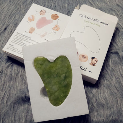 High-quality Quartz Jade Roller Massager For Face Body, Natural Anti-aging Stone Guasha Scraper Massage Tools