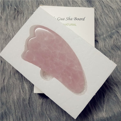 High-quality Quartz Jade Roller Massager For Face Body, Natural Anti-aging Stone Guasha Scraper Massage Tools