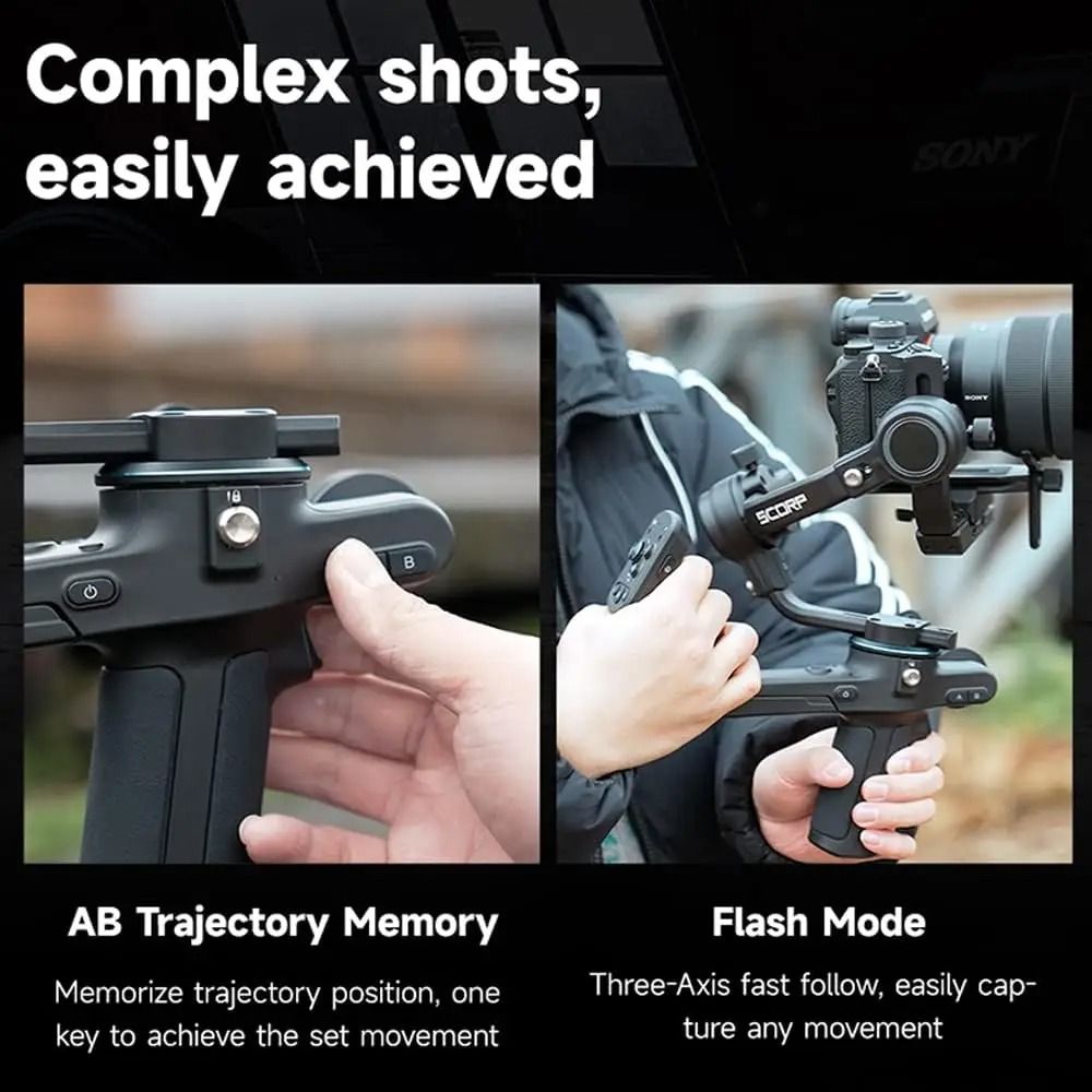 FeiyuTech SCORP C 3 Axis Handheld Gimbal Stabilizer For DSLR Cameras 4