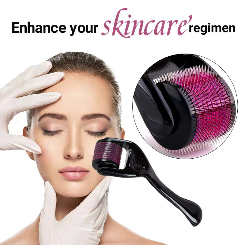 Professional Titanium Micro Needling Roller Derma Roller Dermaroller Hair Regrowth & Beard Growth Therapy