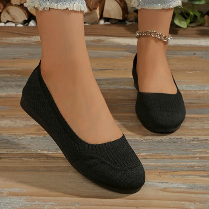 Womens Breathable Mesh Slip On Flats 1