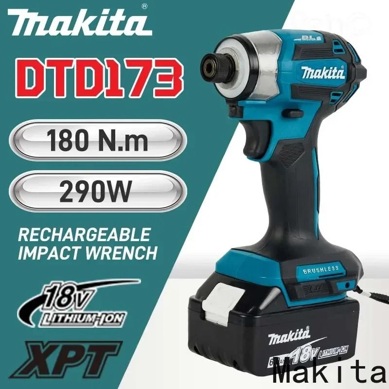 Makita 18V LXT Cordless Impact Driver DTD173 Brushless Drill Screwdriver With LED Light 3
