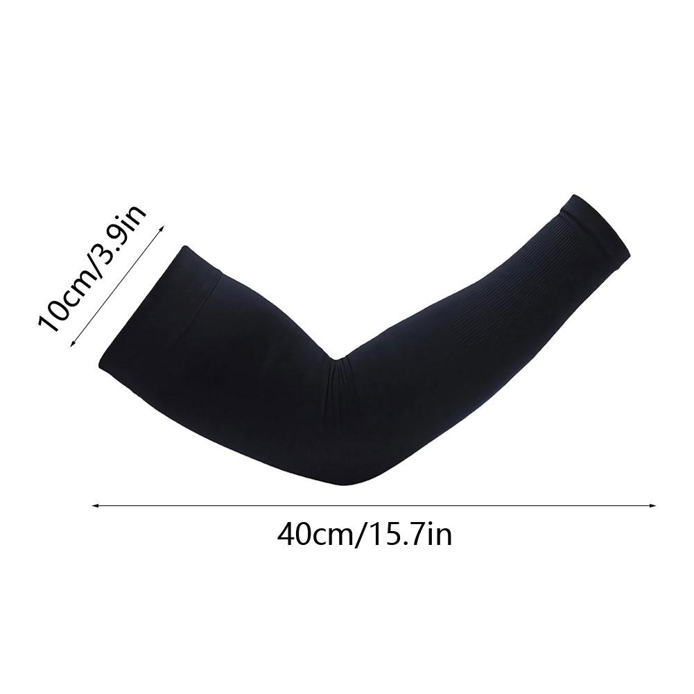 1 Pair Summer Sunscreen Sleeves for Men, Plus Size Ice Silk Arm Protection with UV Protection, Quick-Dry Comfort