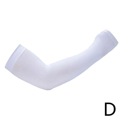 1 Pair Summer Sunscreen Sleeves for Men, Plus Size Ice Silk Arm Protection with UV Protection, Quick-Dry Comfort