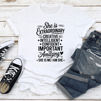 She Is Extraordinary Craetive Intelligent Tee 2