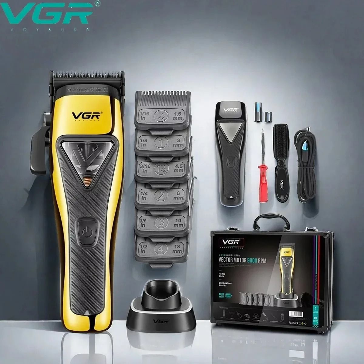 VGR V 015 Professional Hair Trimmer 9000 RPM Vector Motor 6