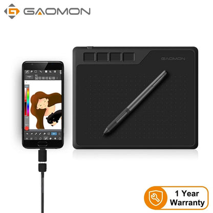 GAOMON S620 Digital Graphics Tablet 6.5 x 4 Inches with Express Keys