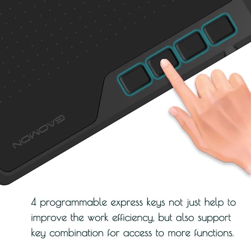 GAOMON S620 Digital Graphics Tablet 65 X 4 Inches With Express Keys 3