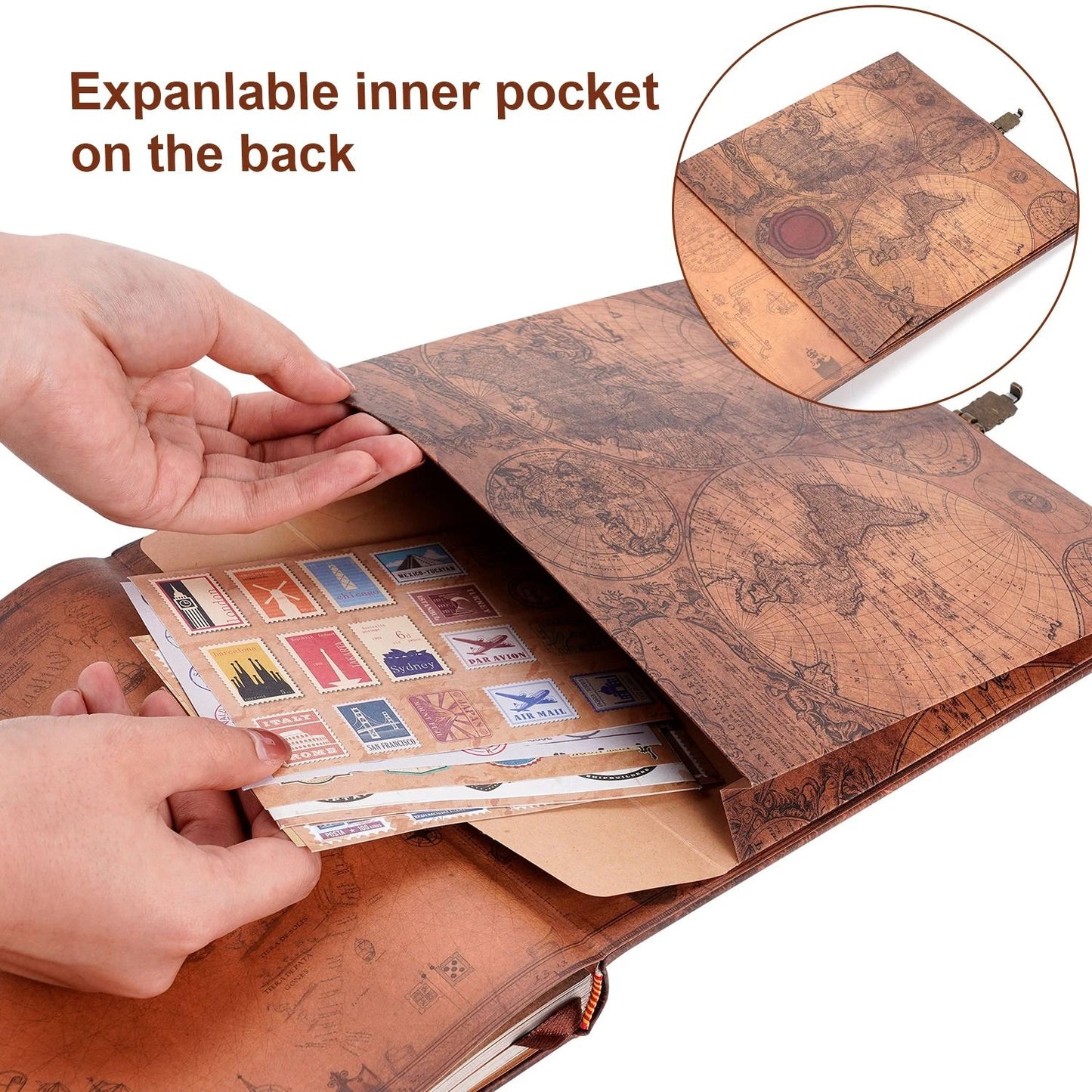 DIY Travel Memory Album With Retro Leather Cover 3
