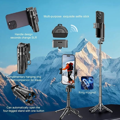 P15MiNi C Magnetic Selfie Stick With 360 Rotation And Wireless Remote 3