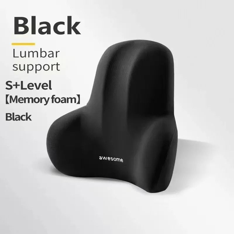 Memory Foam Lumbar Back Cushion For Car Office And Gaming Chairs 6