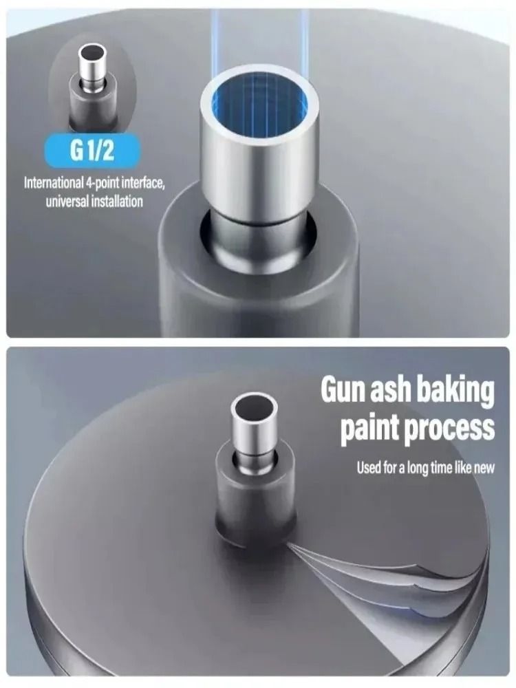 Large Rainfall Shower Head 6 Mode High Pressure Bathroom Faucet 5