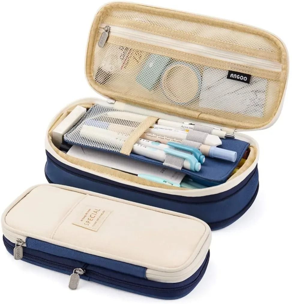 Large Capacity Pencil Case Organizer Pouch For Students And Office 12