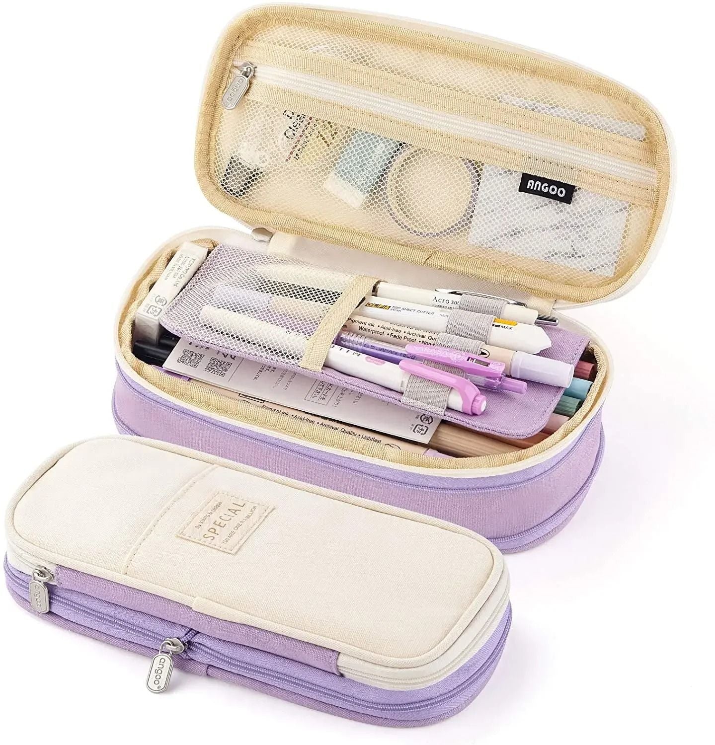 Large Capacity Pencil Case Organizer Pouch For Students And Office 13