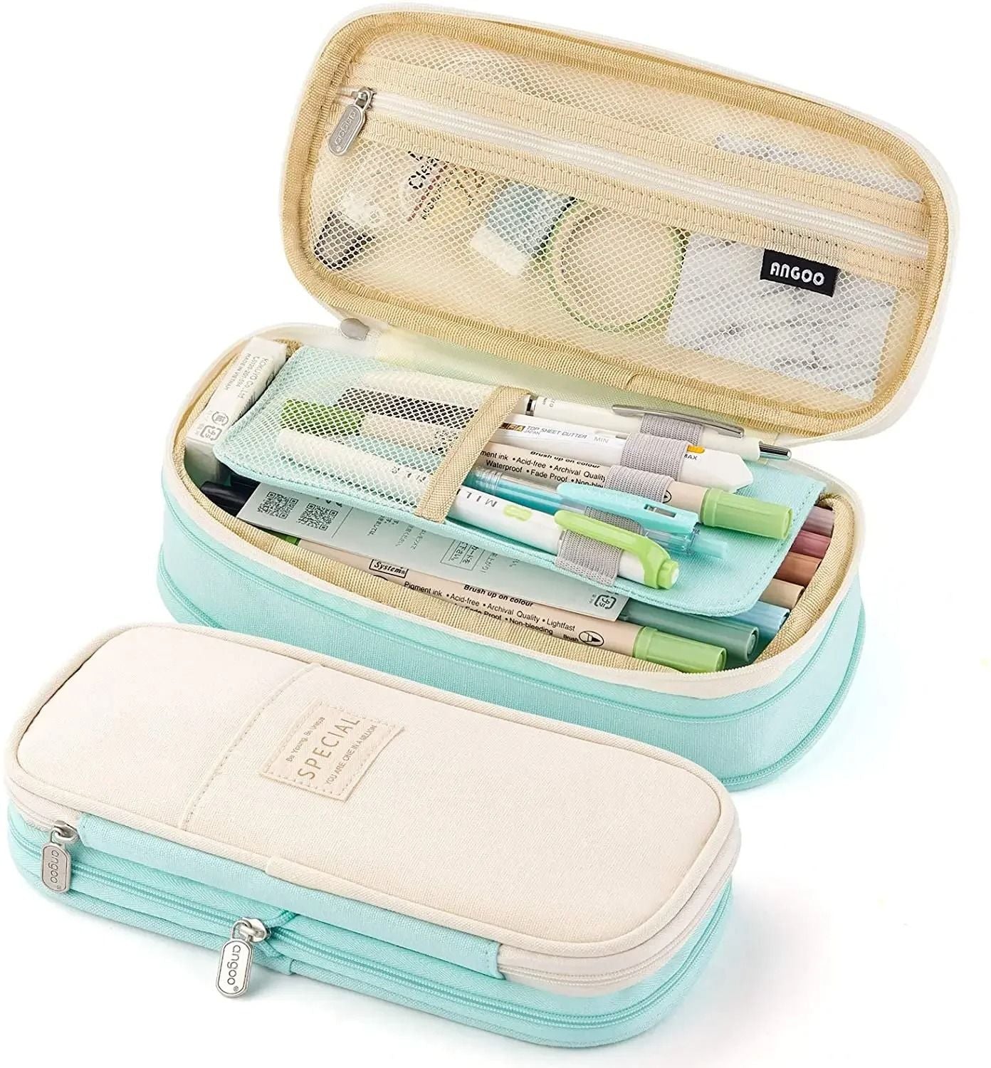 Large Capacity Pencil Case Organizer Pouch For Students And Office 14