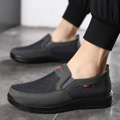 Men's Lightweight Breathable Canvas Driving Loafers