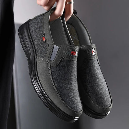 Mens Lightweight Breathable Canvas Driving Loafers 4