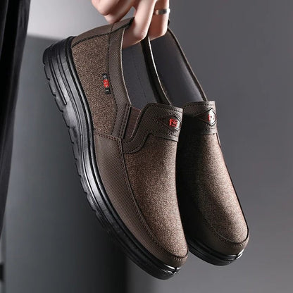 Mens Lightweight Breathable Canvas Driving Loafers 5