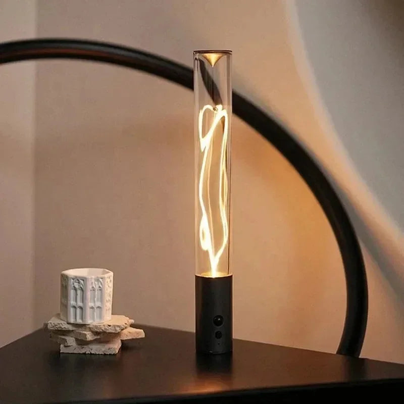 Cordless Desk Lamp, USB Rechargeable Bedroom Bedside Light, Magneto Touch Table Lamp, Home Decoration, Gift Choice