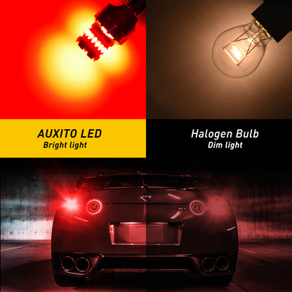 AUXITO LED Brake Light Bulb No Error Strobe Red White Backup Reverse DRL Parking Lamps
