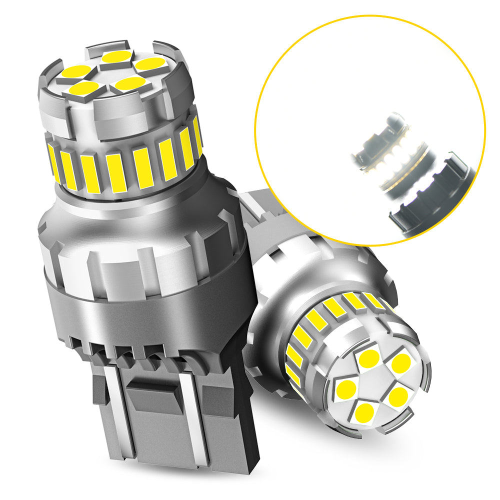 AUXITO LED Brake Light Bulb No Error Strobe Red White Backup Reverse DRL Parking Lamps