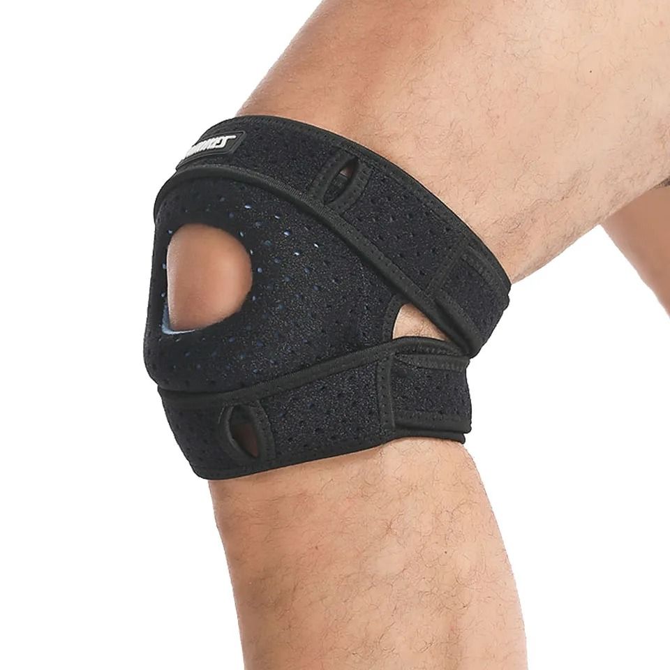 Patella Knee Brace Adjustable Compression Support For Pain Relief And Sports Protection 3