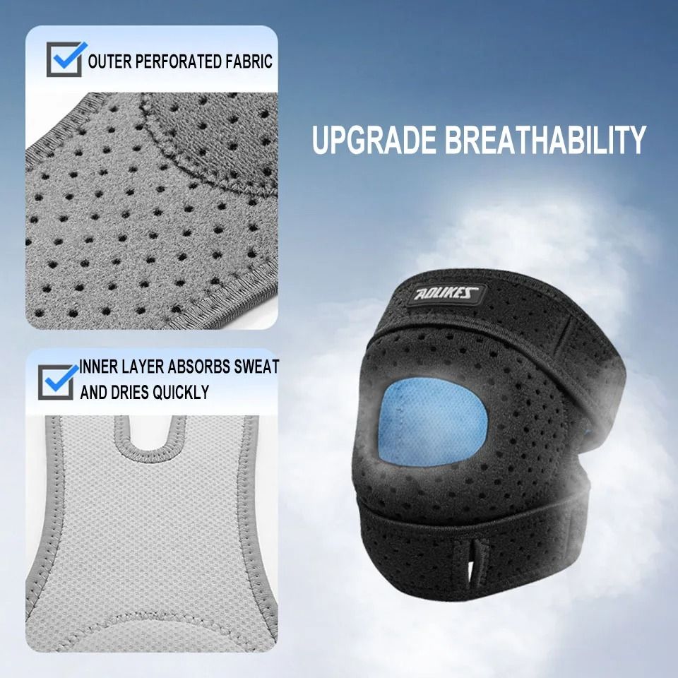 Patella Knee Brace Adjustable Compression Support For Pain Relief And Sports Protection 4