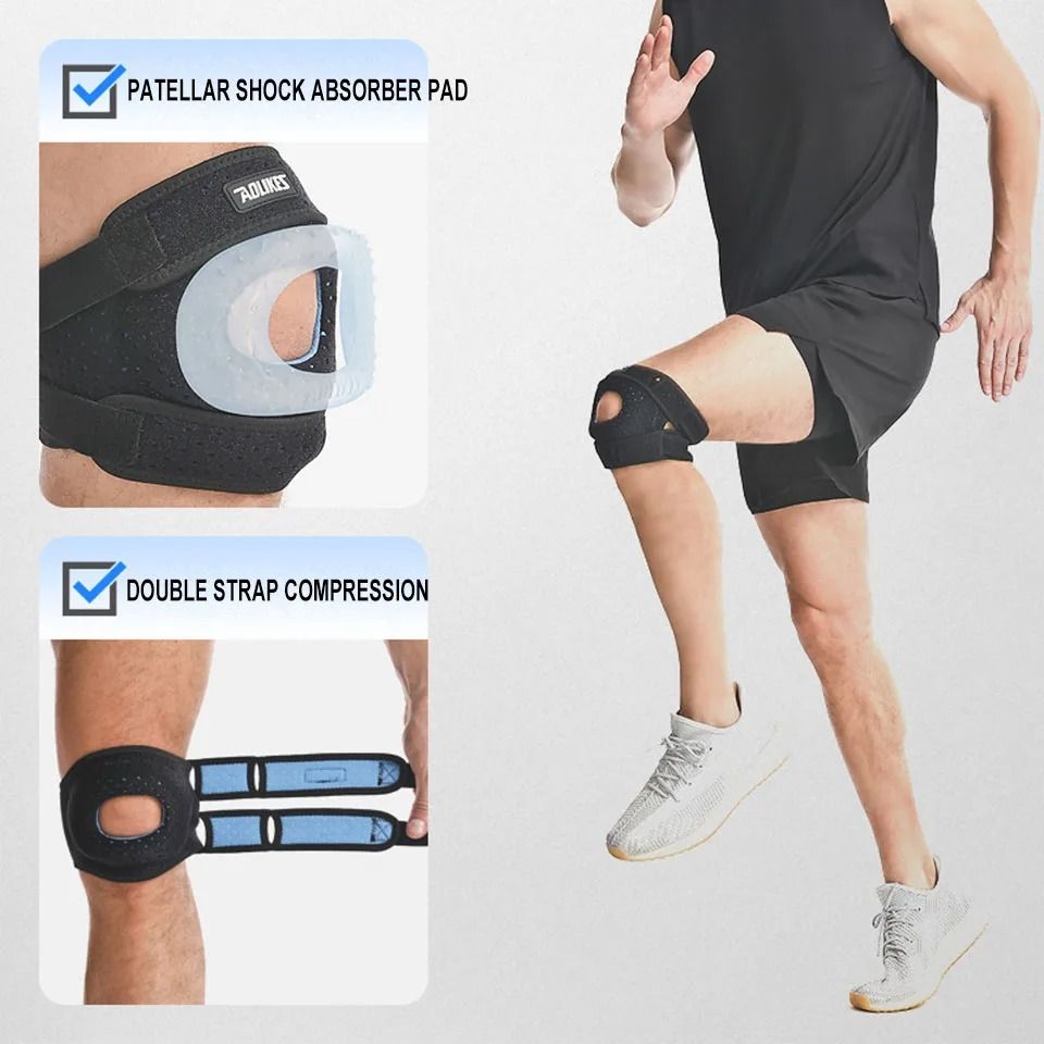 Patella Knee Brace Adjustable Compression Support For Pain Relief And Sports Protection 5