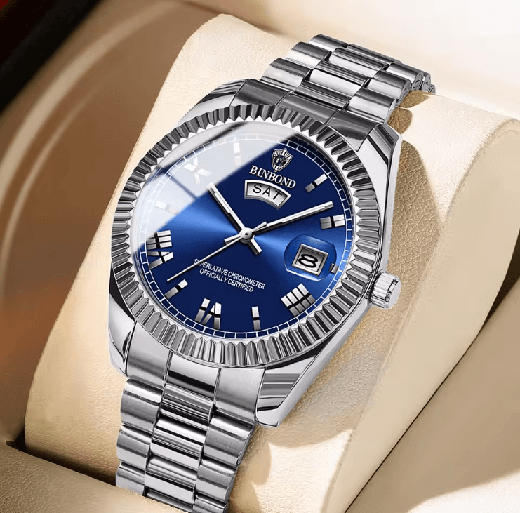 Mens Business Sports Quartz Watch Waterproof Luminous Calendar Wristwatch