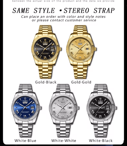 Mens Business Sports Quartz Watch Waterproof Luminous Calendar Wristwatch 1