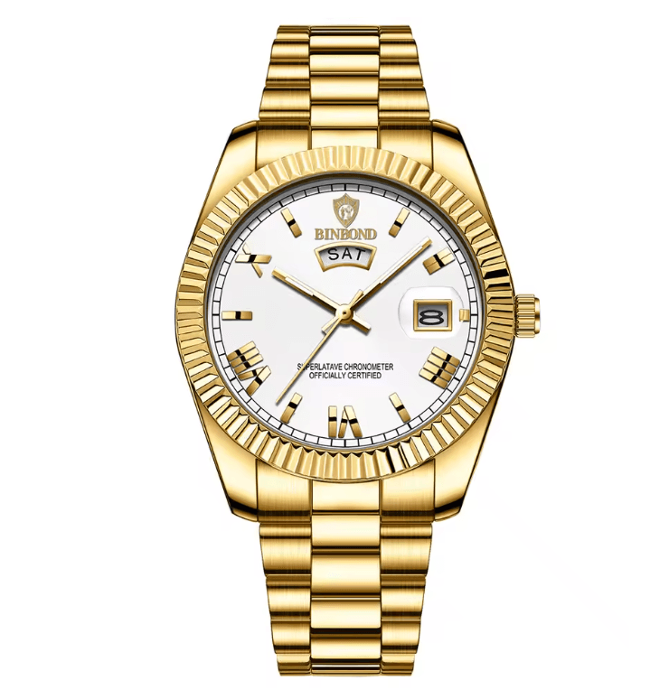 Mens Business Sports Quartz Watch Waterproof Luminous Calendar Wristwatch 6