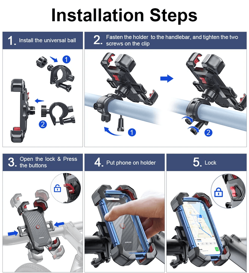 Universal Bike Phone Holder 360 Degree Shockproof Bicycle Mount For Smartphones 1
