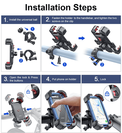 Universal Bike Phone Holder 360 Degree Shockproof Bicycle Mount For Smartphones 1