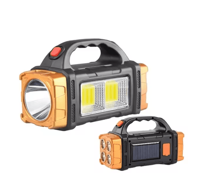 Rechargeable Solar LED Camping Flashlight With COB Work Light And Power Bank 4