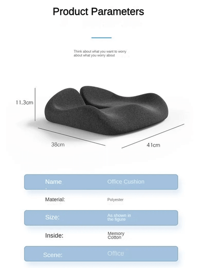 Orthopedic Memory Foam Coccyx Cushion For Tailbone Sciatica And Back Pain Relief 3