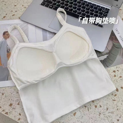 Womens Sexy Sleeveless Crop Top, Fashion Tube Top & Camisole for Ladies, Basic Vest Lingerie